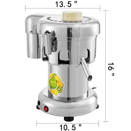 Extracteur de jus Professionnel, centrifugeuse Robuste, pour jus de Fruits et légumes, pour jus de Fruits, Restaurants et hôtels (370 W)