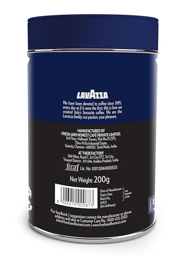 Image of Lavazza Il Mattino Supreme |Pure Ground Coffee | Premium Arabica | Medium Roast | Notes Of Nuts & Dried Fruits | Intensity 5 | 200G Bottle (Pack of 2)