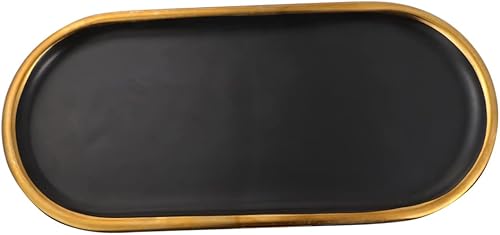 NOLITOY 1pc Ceramic Jewelry Tray Sushi Plate Fruit Plate Dish Ceramic Earring Plate Bandejas Decorativas Black Decorative Tray Black Tray Key Tray