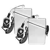 CEYDEY 2 Pack Sport Waterproof ID Card Badge Holder Case with Lanyard Cover Multiple Credit Cards, Registration, ins Card Heavy Duty Durable Locker