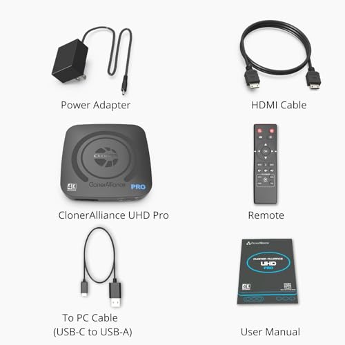 Enregistreur vidéo 4k ClonerAlliance UHD Pro sans PC avec HDMI et codec H.265