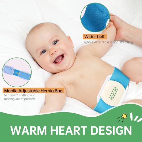 Faja para hernia umbilical para bebé ajustable y transpirable miniatura 3
