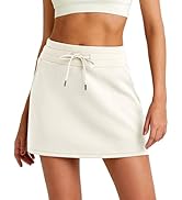 G4Free Smoofit Modal Soft Sweat Skirts for Women - A-Line Drawstring Summer Casual Lounge Short S...