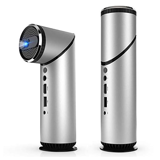 WiFi Praktisk projektor Dlp stereohögtalare 200 tum stöd Amazon Fire TV/Roku Streaming Stick/Laptop/BluRay DVD-spelare / PS3 / PS4 / Xbox HD-projektor