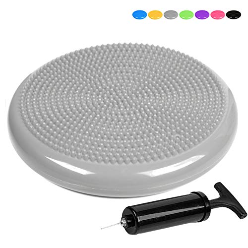 PROMIC Stability Wobble Cushion with Hand Pump, Stability Core Trainer for Home or