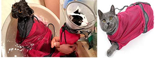 Alemon New Mesh Summber Cat Grooming Bag for Bath Injection Cat Travel Carrier Pet Supplies