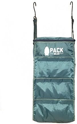 Pack Gear Hanging Luggage Organizer - Our Carry On Closet Insert Fits Any Carry-On - Our Hanging Luggage Organizer Uses Velcro to Allow Quick Access to your Clothes (Solid Green, Carry-On Size)