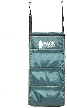 Pack Gear Hanging Luggage Organizer - Our Carry On Closet Insert Fits Any Carry-On - Our Hanging Luggage Organizer Uses Velcro to Allow Quick Access to your Clothes (Solid Green, Carry-On Size)