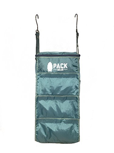 Pack Gear Hanging Luggage Organizer - Our Carry On Closet Insert Fits Any Carry-On - Our Hanging Luggage Organizer Uses Velcro to Allow Quick Access to your Clothes (Solid Green, Carry-On Size)