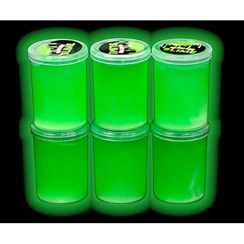 Iconikal Glow in The Dark Toy Slime, Green, 2.5 Ounces Each, 6-Pack Cover