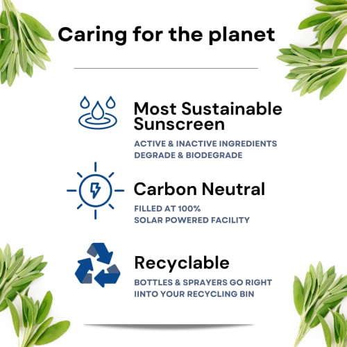 Sunscreen Spray Spf 50 By Bu Value Pack- Travel Size Organic Sun Block For Sensitive Skin - Oil-Free, Alcohol-Free, Non Comedogenic, Water-Resistant (Fragrance-Free, 3.3 Ounce - 3 Pack) #TOP4