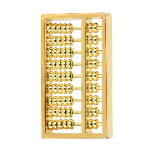 Yctze Boulier en Laiton Engrenages Outil de Calcul Mathématique Chinois pour Enfants et Adultes VintageBrass Educational O Brass Abacus, Boulier Bloc en Laiton Chinois, en Vintage, en