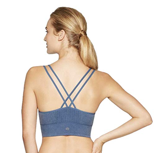 Champion C9 Women's Seamless Padded Strappy Cami Sports Bra - (Jetson Blue, XSmall)