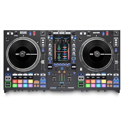 RANE SYSTEM ONE All-in-One Standalone Motorized DJ Controller with Engine DJ OS, Seamless Mixing on 2 Decks, Stems FX, Serato DJ Pro, XLR Outputs