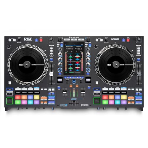 RANE SYSTEM ONE All-in-One Standalone Motorized DJ Controller with Engine DJ OS, Seamless Mixing on 2 Decks, Stems FX, Serato DJ Pro, XLR Outputs by RANE - Used condition - US$2242.35