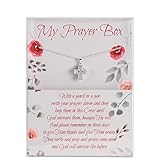 Dicksons My Prayer Box Cross Women's 18 Inch Silver Plated Stainless Steel Everyday Necklace in Presentation Box