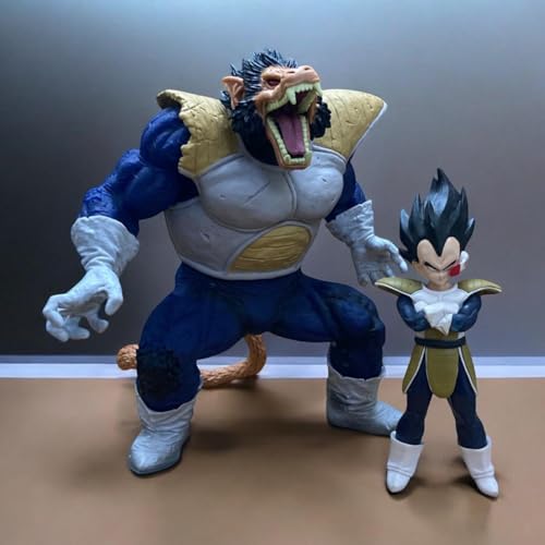Image of DBZ Great Ape (Oozaru) Vegeta and Vegeta Red Eye Tracking Action Figures, 30cm & 22cm, 2 Figures
