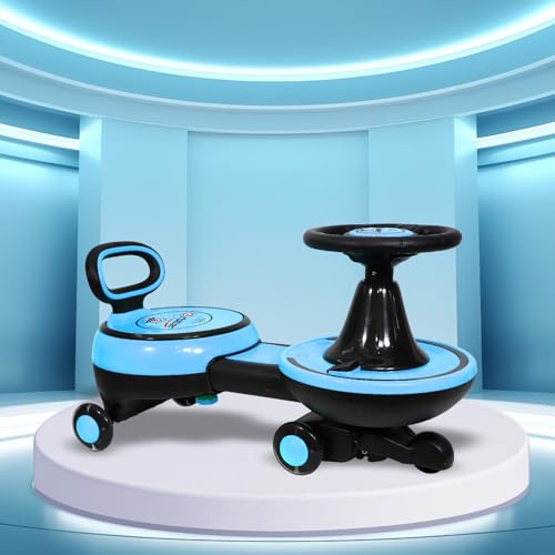 Image of Toyzone Orbiter Electric Magic Car (Blue) | Rechargeable Ride On with 12V 4.5 AH Battery | Colourful LED Lights & Music | Made in India | 6M Battery Warranty | Age 2-10 Years, Upto 30 KGs