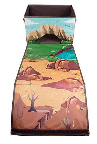 Clever Creations Collapsible Toy Storage Organizer And Play Mat For Kids - Perfect Toy Chest For Organizing Books, Toys, Games, And More - Dinosaur Theme #TOP18