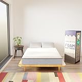 Greaton, 8-Inch Medium Firm High Density Foam Mattress, Comfortable Mattress for Cooler Sleep, Supportive & Pressure Relief, 75' x 30', White