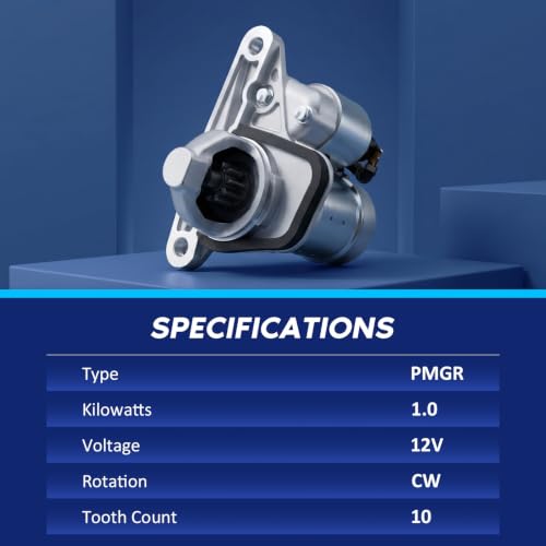 Image of 17982 New Starter Motor Fit for 2007-2019 Nissan Sentra 2.0L 1.8L 1.6L, 07-12 Nissan Versa 1.8, 11-17 Juke, 09-14 Cube,13-21 NV200, 15-18 Chevrolet City Express 2.0L L4, Replace# 19317693, S114-955A