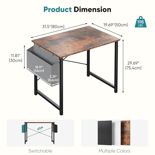 Image of OLIXIS Small Computer Desk, 31 Inch Gaming Desks for Home Office