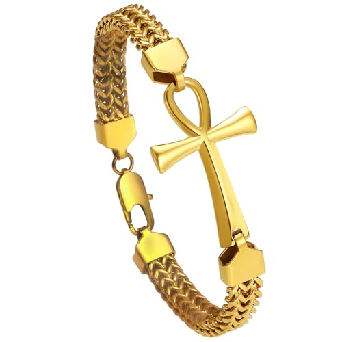 Pulsera Ankh de Acero para Hombre OIDEA miniatura 1