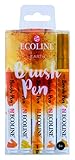 Ecoline es una tinta de acuarela concentrada, transparente apta para papel acuarela, papel de dibujo y tarjeta.