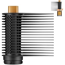 PUREGUST Wide-Tooth Tension Comb for Dyson Airwrap HS01 HS05 HA08, Rotatable Barrel for Deep Root Access with Precision Airflow, Side Bristles Add Extra Tension, Stretch Curls for Curly & Coily Hair