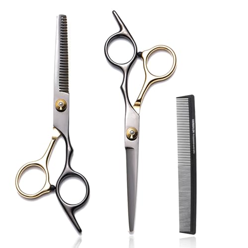 Xiedeai Professional 6 Inch Hairdressing Scissors Set - Sharp Hair Cutting Scissor, Thinning Scissors & Shearing Scissors for Women, Men, Children & Pet Hairdressing