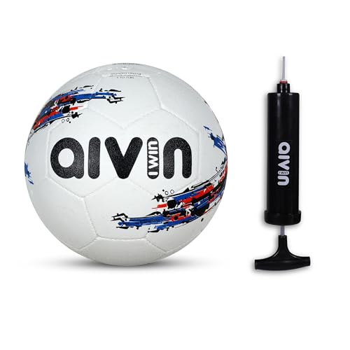Image of Aivin Strong Football Size 5 with Ball Pump Rubber Moulded Soccer Ball