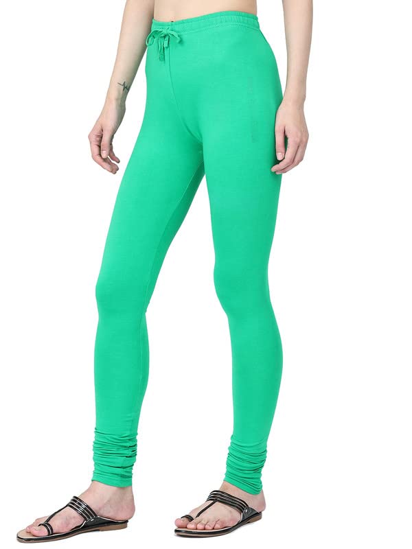 Image of Robinbosky Cotton Churidhar Leggings for Women - Stylish, Stretchable & Flattering Fit for All-Day Comfort