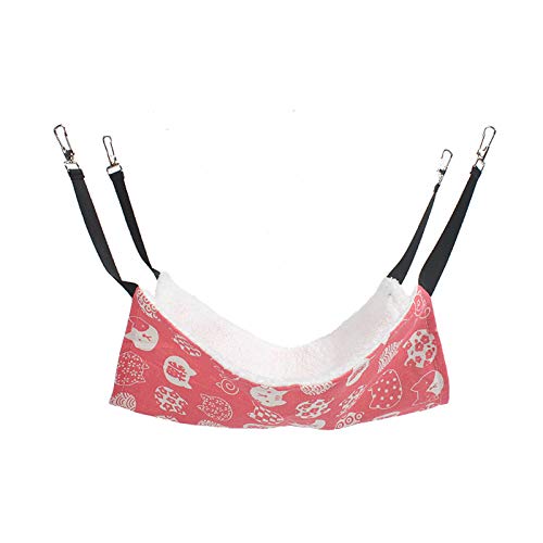 Loialpupy Hamac pour Chat, Furet, Rat, Lapin, Petit Chien ou Autres Animaux de Compagnie - Balançoire pour Chat (l x L (53 x 35 cm)