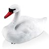 Gsycle Floating Bird Deterrent, Simulated Cute Swan Statue Hunting Baits Figurine for Fields Water Pool Garden and Patio Accessories Pond Decoration