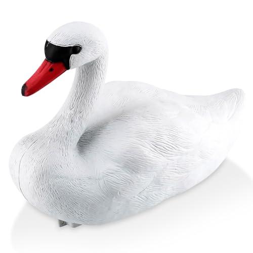 Floating Bird Deterrent, Simulated Cute Swan Statue Hunting Baits Figurine