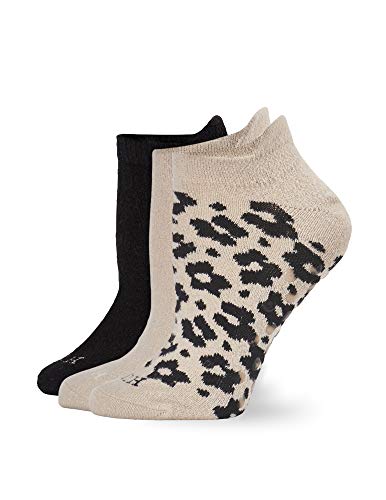 Image of HUE Women's Cozy Sock With Grippers 3 Pair Pack