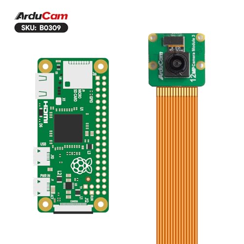 Capteur IMX708 caméra Raspberry Pi 5 Arducam 12 MP module 3 grand angle 102 degrés fixe focus