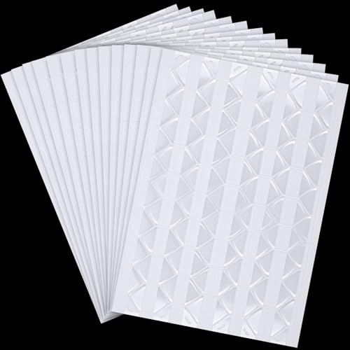 Incinkod 1428pcs Clear Self-Adhesive Photo Corners, 14 Sheets 15.6mm Picture Mounting Corner Stickers, Picture Edge Stickers Photo Tape for Scrapbooking Family Album DIY Journal