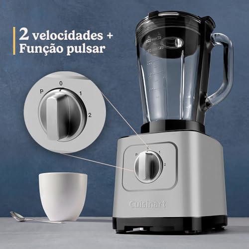 Cuisinart, Liquidificador Smart Power, 1,5 Litros, 1200W, 127V - Preto