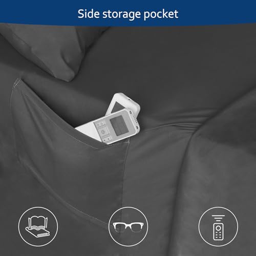 Image of Deep Pocket Extra Deep Pocket 3 Piece Set with Fitted Sheet and Pillowcases from 16 to 24 Inch