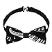 SVEFDOC Men's Boys Pre-Tied Bow Tie for Party, Festivals, Graduation, Fashion Piano Keys With Musical Notes Creative Cravat Necktie