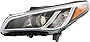 Evan-Fischer Headlight Assembly Compatible with 2015-2017 Hyundai Sonata Halogen Driver Side