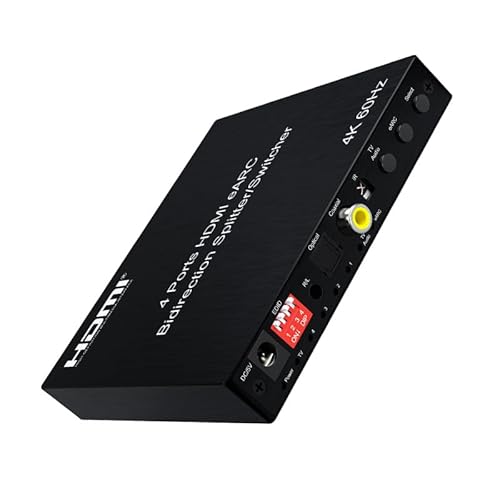 4K@60Hz HDMI eARC Splitter Switcher 4x1 Bidirectional - 1x4