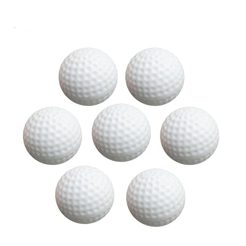 image for Xwejek White Hollow Practice Golf Balls Plastic 12Pcs,42mm Plastic Gol
