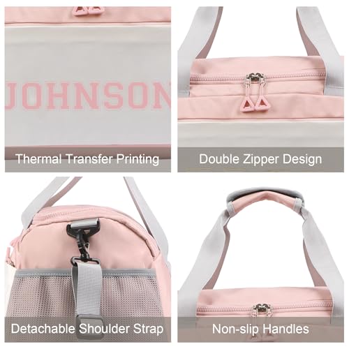 Personalized Duffle Bags for Women - Custom Name Sports Gym Bag with Wet Dry Pockets & Shoe Compartment, Travel Bags for Women Men4