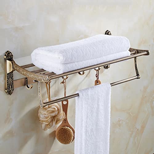 Porte-serviettes de bain mural en aluminium espace avec finition antique européenne