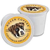 Boxer Coffee 48ct Colombian Breakfast – Medium Roast Coffee Pods – Specialty Grade, Artisan Single-Serve Cups – Compatible with Keurig K-Cup Brewers
