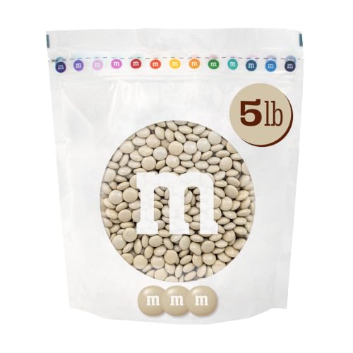 M&amp;M'S Cream Milk Chocolate Candy, 5 lb Bulk Resealable Bag