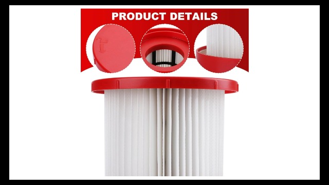 Vhbw Filtro HEPA Compatibile Con Aspirapolvere Milwaukee M12 FVCL, M18 FPOVCL, M18 VC2, M18 VC2-0