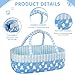 BABESIDE 9 Pcs Reborn Baby Doll Clothes Set for 17-22 Inch Dolls, Reborn Baby Dolls Accessories Doll Bassinet with Bottle Pacifier and Bear Toy for Realistic Newborn Babydolls, Blue